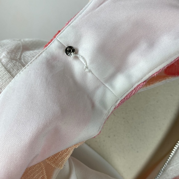 Betsey Johnson Womens Dress Size 6 Pink Appliqué Circles Fit & Flare Sleeveless - Picture 12 of 14